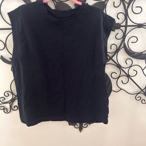 Sleeveless Black Top